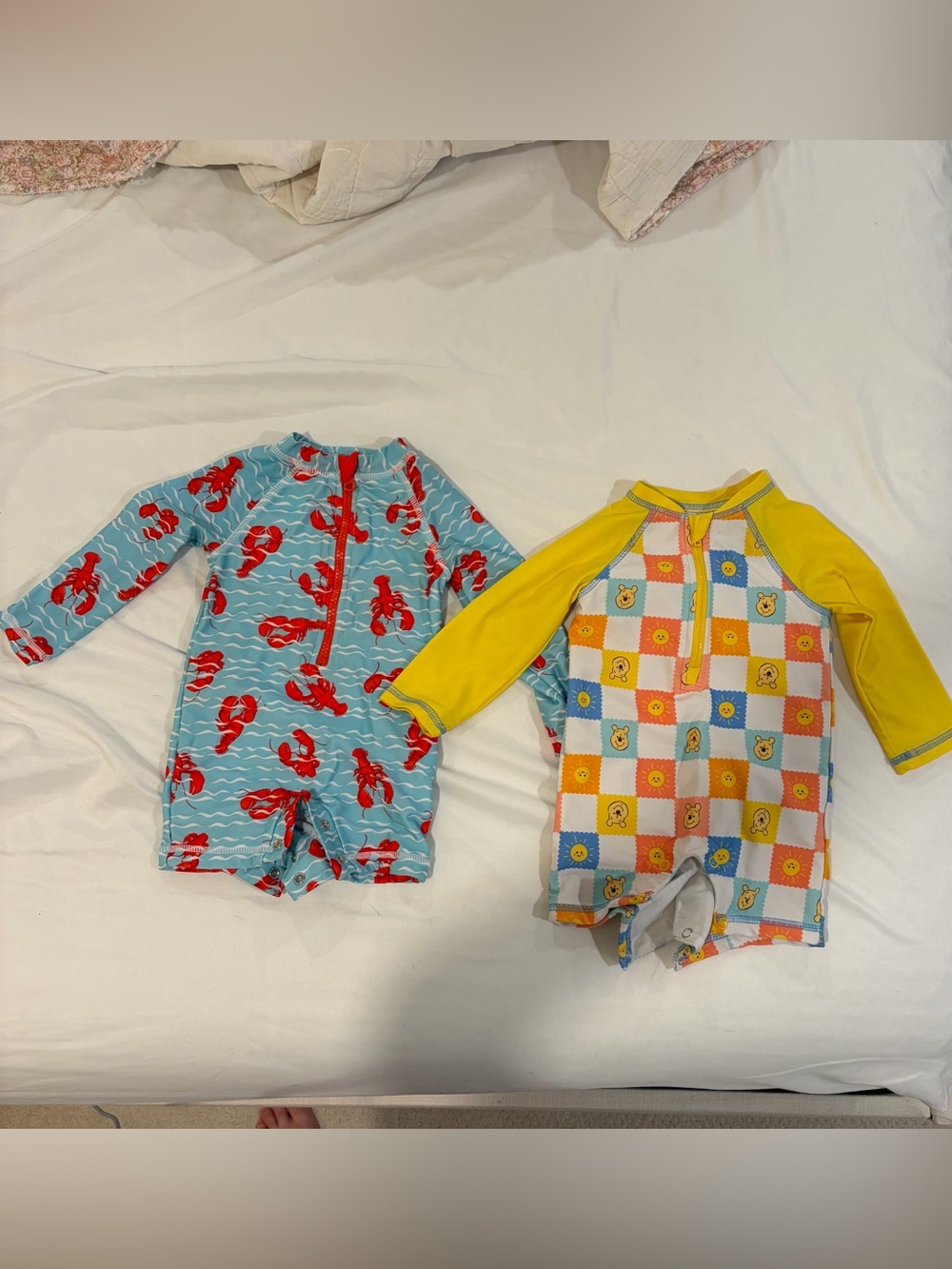 Infant One-Piece Swimsuits Lobster & Disney Winnie the Pooh 9-12 Months
